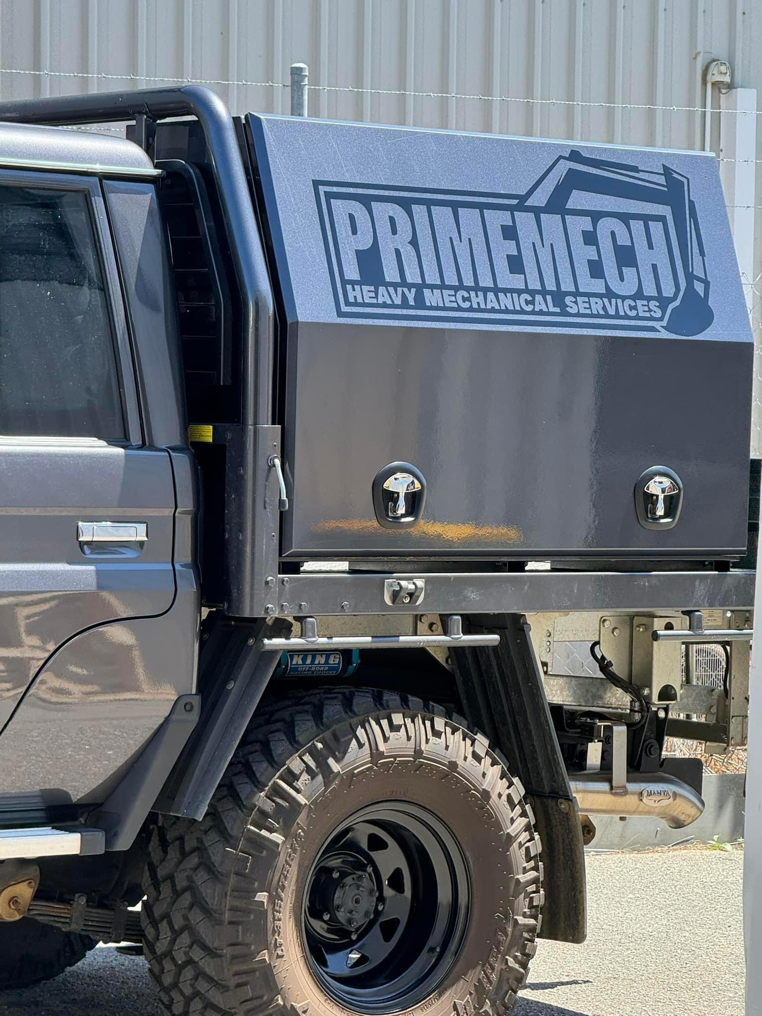 Primequip branded truck